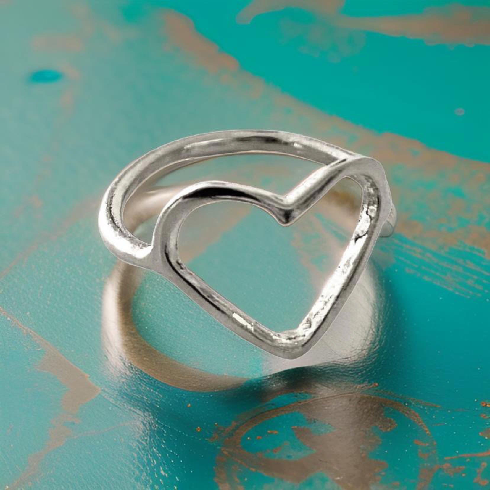 Gothic Heart Ring By The Urban Charm Dainty Handmade USA