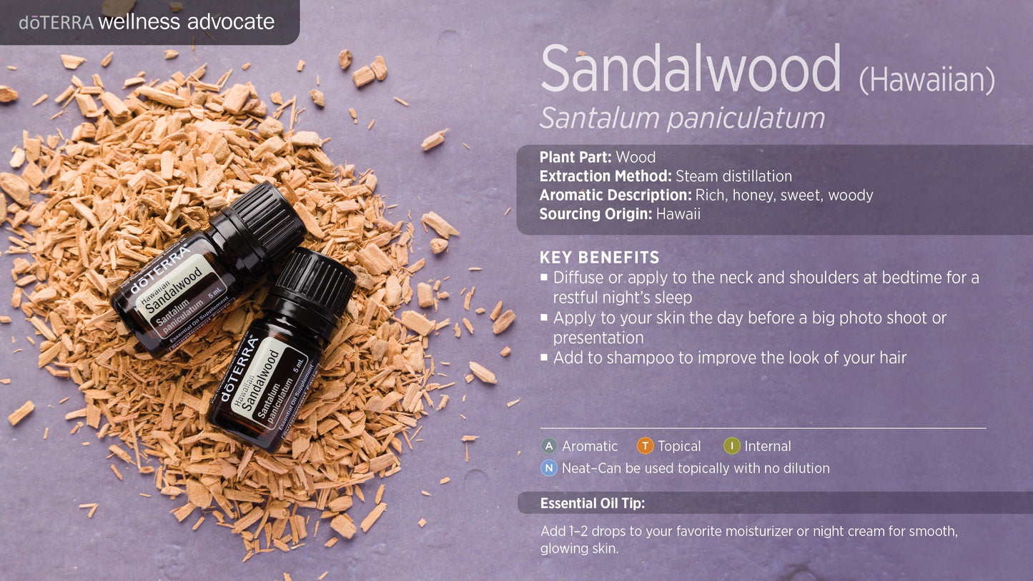 Sandalwood (Hawaiian) - Santalum Paniculatum - Essential Oil